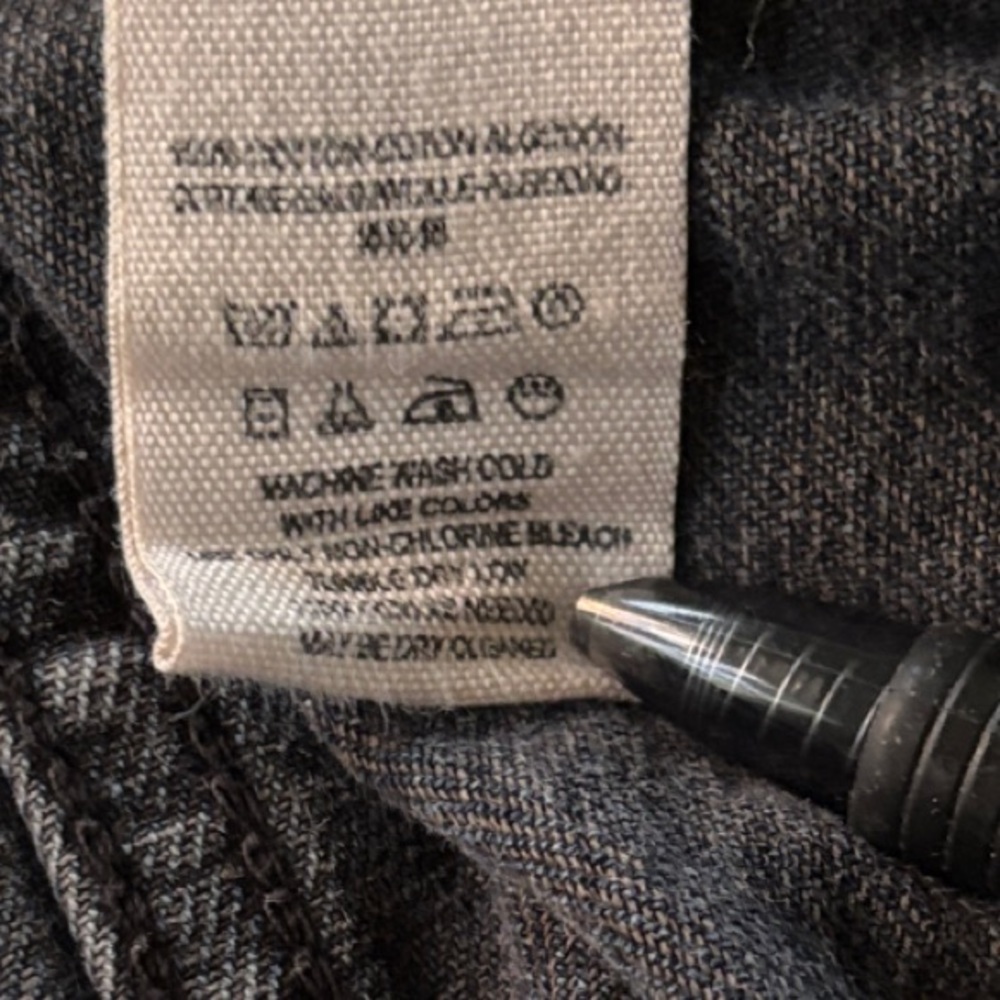 Free People Denim Jacket with Black and Gray Accents & Removable Hood. L - Picture 12 of 16